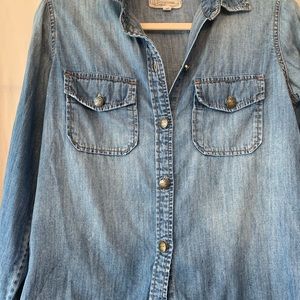Current Elliot Chambray Button Up Shirt size 1